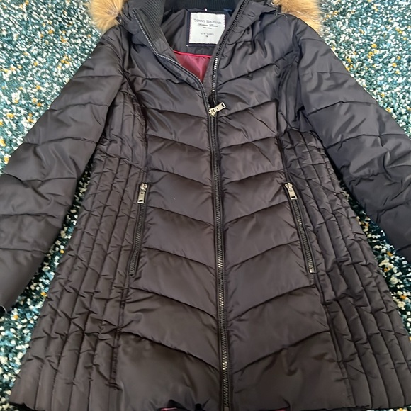 Tommy Hilfinger Women’s Faux Fur Trimmed Hooded Coat, Size XS - Picture 8 of 9